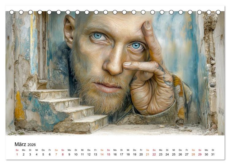 Produktbild: Street Art - Urban Colors (Tischkalender 2026 DIN A5 quer), CALVENDO Monatskalender
