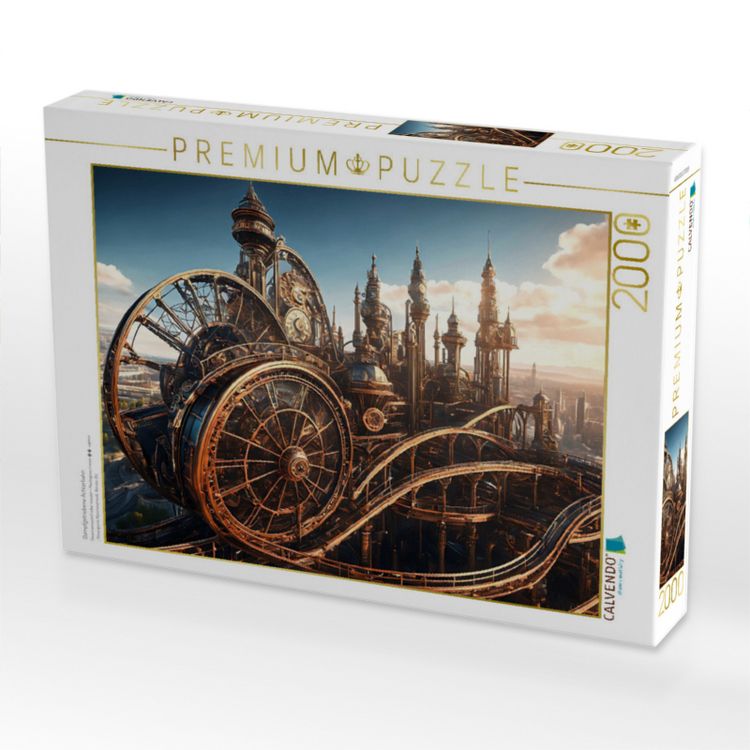 Produktbild: CALVENDO Puzzle Dampfgetriebene Achterbahn | 2000 Teile Lege-Gr&ouml;&szlig;e 90x67cm Foto-Puzzle f&uuml;r gl&uuml;ckliche Stunden