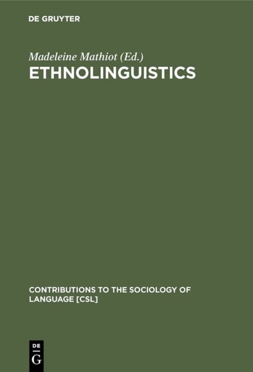 Produktbild: Ethnolinguistics