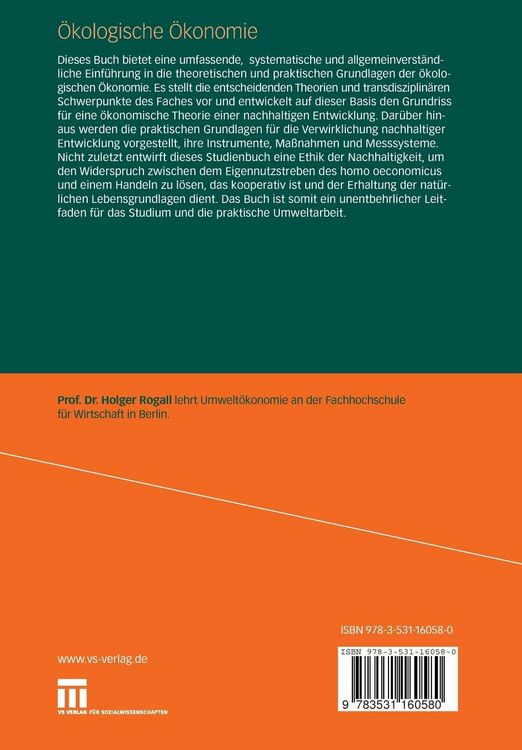 Produktbild: &Ouml;kologische &Ouml;konomie