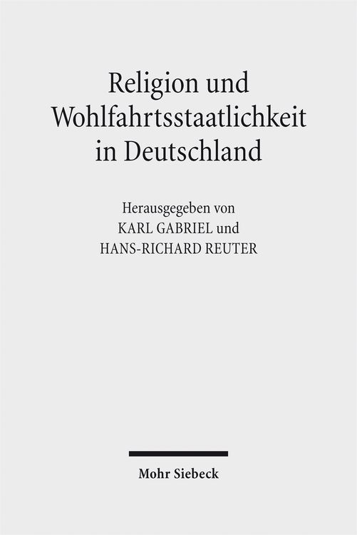 Produktbild: Religion und Wohlfahrtsstaatlichkeit in Deutschland