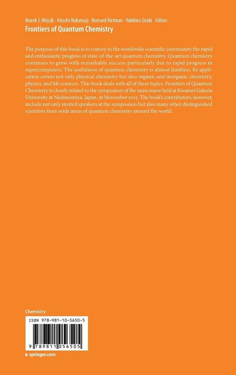 Produktbild: Frontiers of Quantum Chemistry