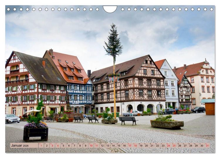 Produktbild: Historisches Gengenbach (Wandkalender 2026 DIN A4 quer), CALVENDO Monatskalender