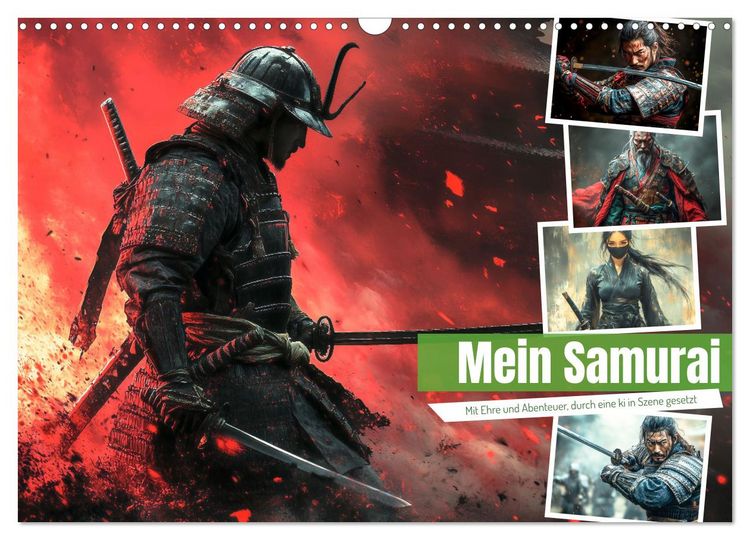 Produktbild: Mein Samurai (Wandkalender 2026 DIN A3 quer), CALVENDO Monatskalender