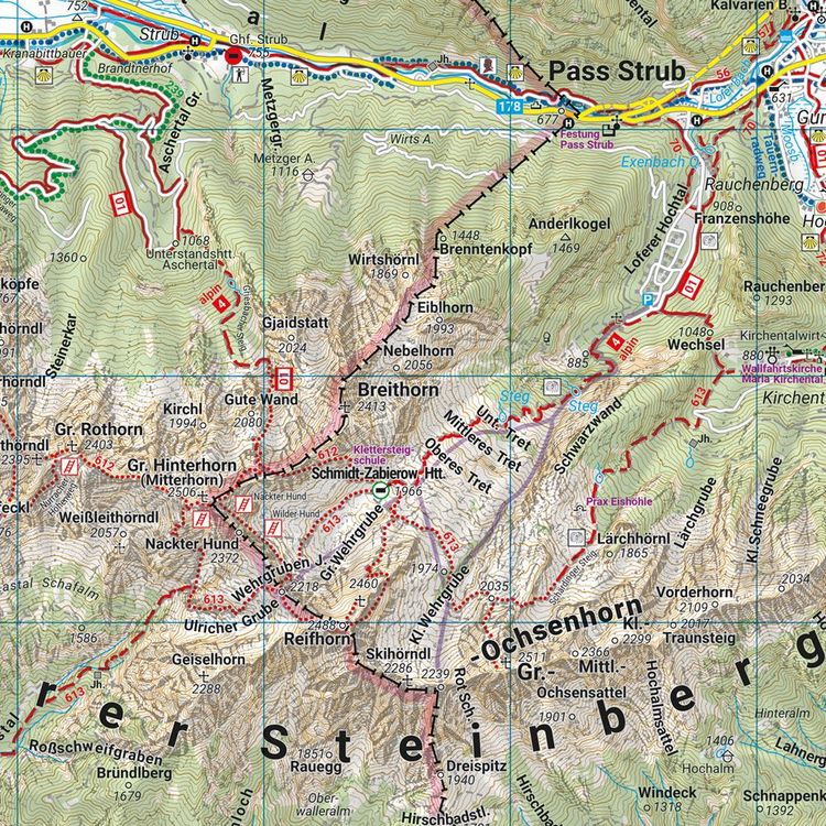 Produktbild: Freytag & berndt Wanderkarte WK 393 Loferer und Leoganger Steinberge, Nationalpark Berchtesgaden 1:50.000