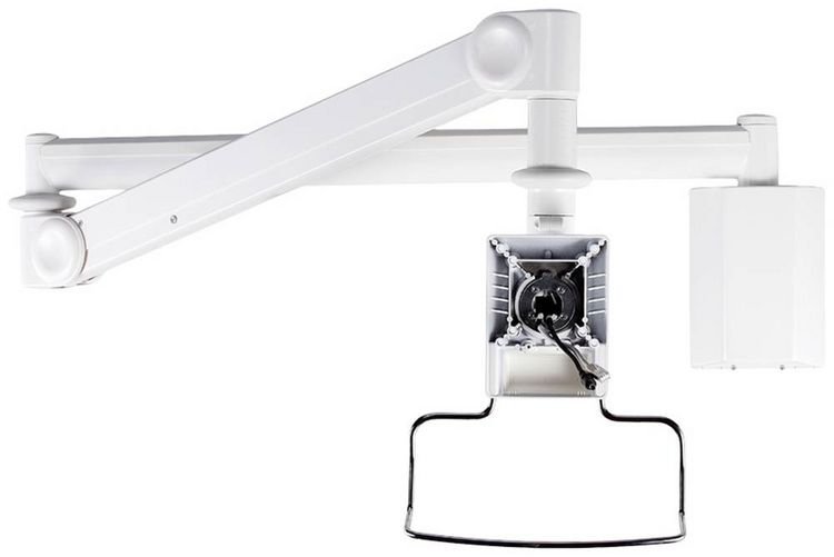 Produktbild: Neomounts FPMA-HAW100 Medical Monitor-Wandhalterung 1 Display(s) 25,4 cm (10") - 61 cm (24") Wei&szlig; H&ouml;henverstellbar, Neigbar, Schwenkbar, Ausziehbar