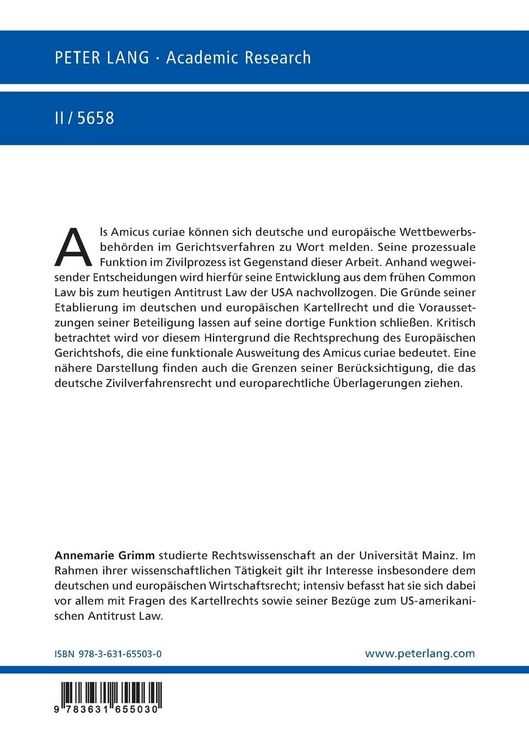 Produktbild: Die Rechtsfigur des Amicus curiae im Kartellzivilprozess