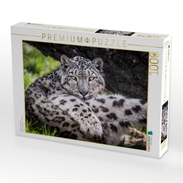 Produktbild: CALVENDO Puzzle Ein Schneeleopard | 1000 Teile Lege-Gr&ouml;&szlig;e 64x48cm Foto-Puzzle f&uuml;r gl&uuml;ckliche Stunden