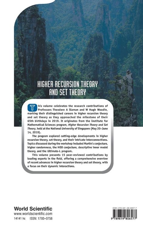 Produktbild: HIGHER RECURSION THEORY AND SET THEORY