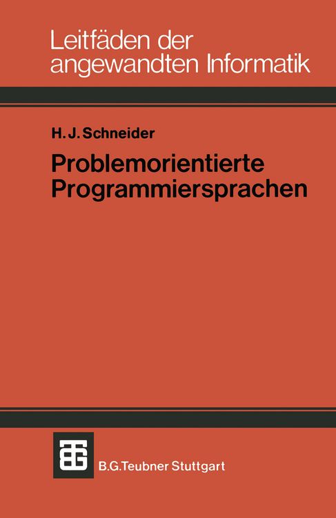 Produktbild: Problemorientierte Programmiersprachen