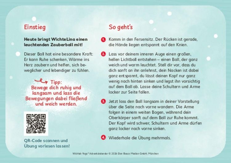Produktbild: Wichtel-Yoga-Adventskalender. 24 Asanas f&uuml;r die Winter- und Weihnachtszeit