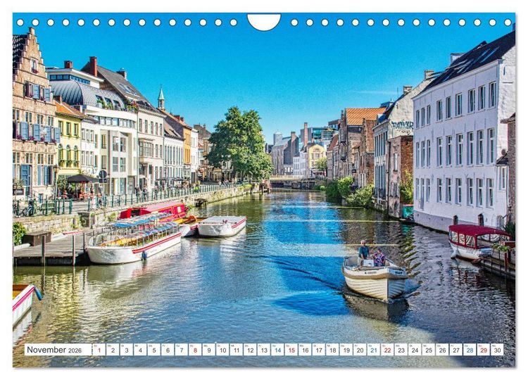 Produktbild: Gent - staunen und erleben (Wandkalender 2026 DIN A4 quer), CALVENDO Monatskalender