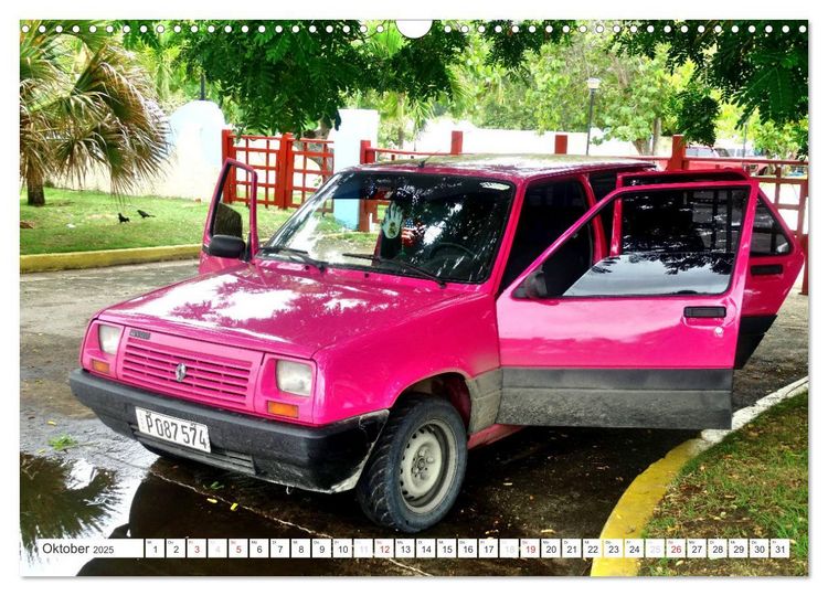 Produktbild: RENAULT - Franz&ouml;sische Klassiker in Kuba (Wandkalender 2025 DIN A3 quer), CALVENDO Monatskalender