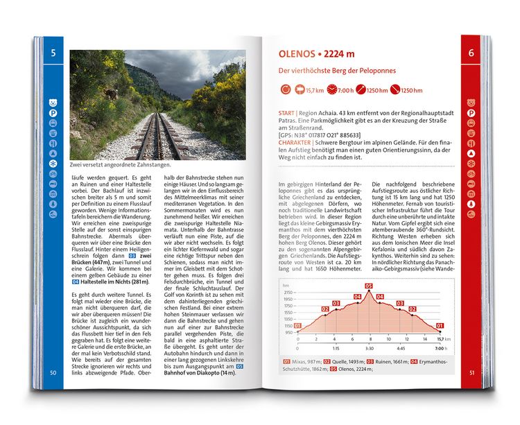 Produktbild: KOMPASS Wanderf&uuml;hrer Peloponnes, 55 Touren