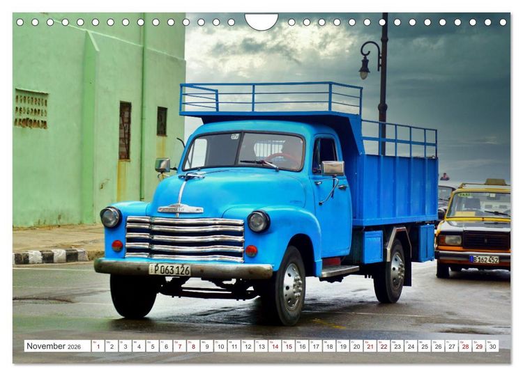 Produktbild: CHEVY POWER - Amerikanische Pickup Trucks in Kuba (Wandkalender 2026 DIN A4 quer), CALVENDO Monatskalender