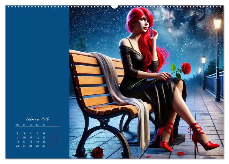 Produktbild: Stilvoll - Das kleine Schwarze (Wandkalender 2026 DIN A2 quer), CALVENDO Monatskalender