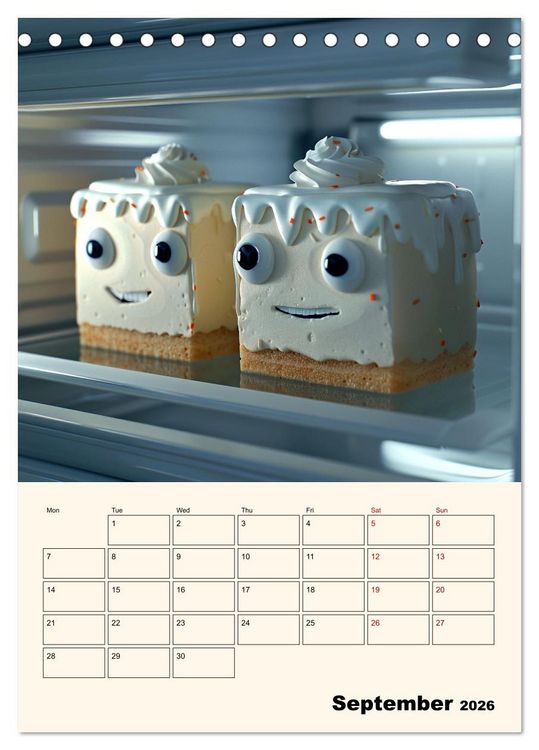 Produktbild: The Light ist still on in the Fridge (Desk Calendar 2026 DIN A5 portrait), CALVENDO 12 Month DeskCalendar