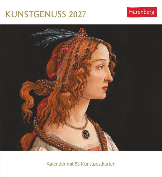 Produktbild: Kunstgenuss Postkartenkalender 2027 - Kalender mit 53 Kunstpostkarten