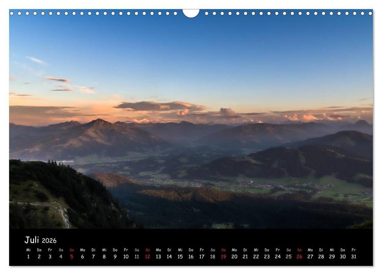 Produktbild: Wandern in Europa (Wandkalender 2026 DIN A3 quer), CALVENDO Monatskalender