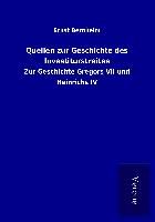 Produktbild: Quellen zur Geschichte des Investiturstreites