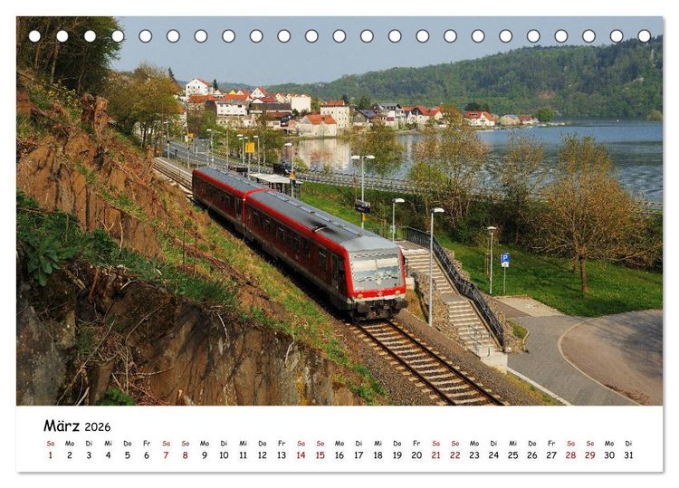 Produktbild: Hessische Nebenbahnen - Unterwegs in Nordhessen (Tischkalender 2026 DIN A5 quer), CALVENDO Monatskalender