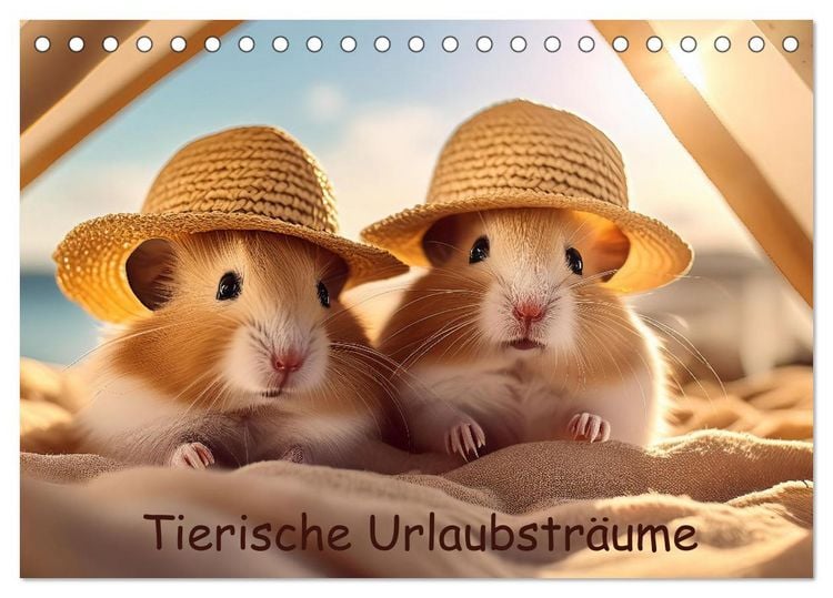 Produktbild: Tierische Urlaubstr&auml;ume (Tischkalender 2026 DIN A5 quer), CALVENDO Monatskalender