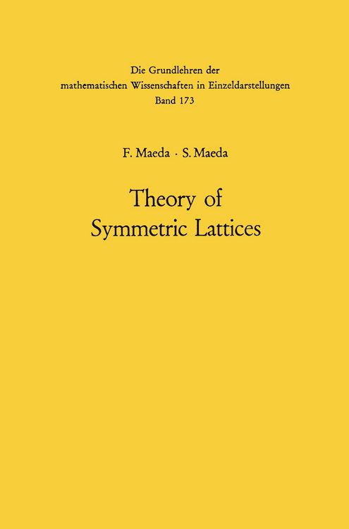 Produktbild: Theory of Symmetric Lattices