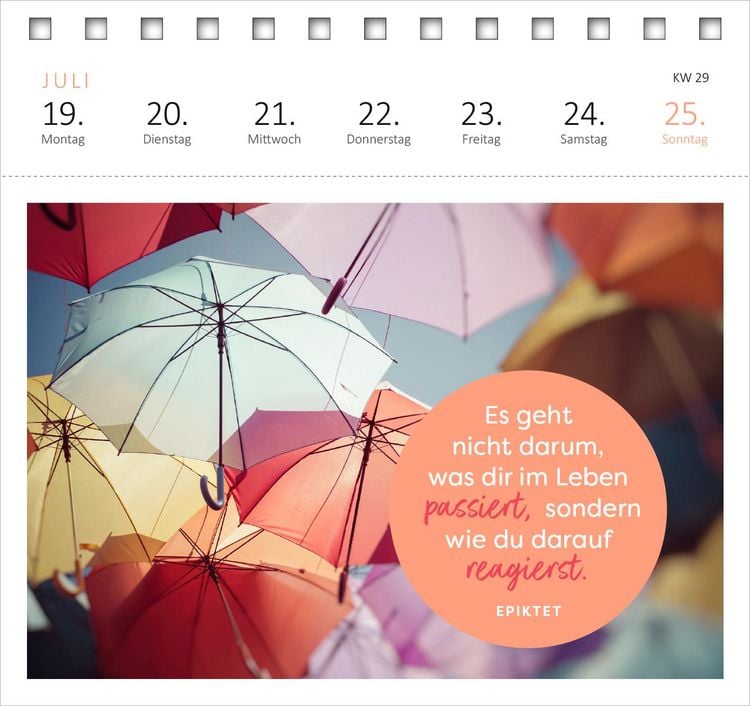 Produktbild: Postkartenkalender Lebensweisheiten 2027