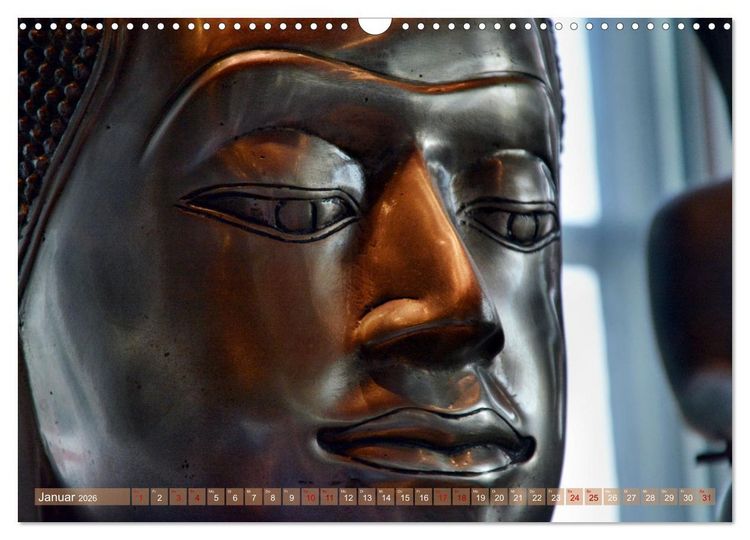 Produktbild: Buddha - Die Kraft des L&auml;chelns (Ralf Kretschmer) (Wandkalender 2026 DIN A3 quer), CALVENDO Monatskalender
