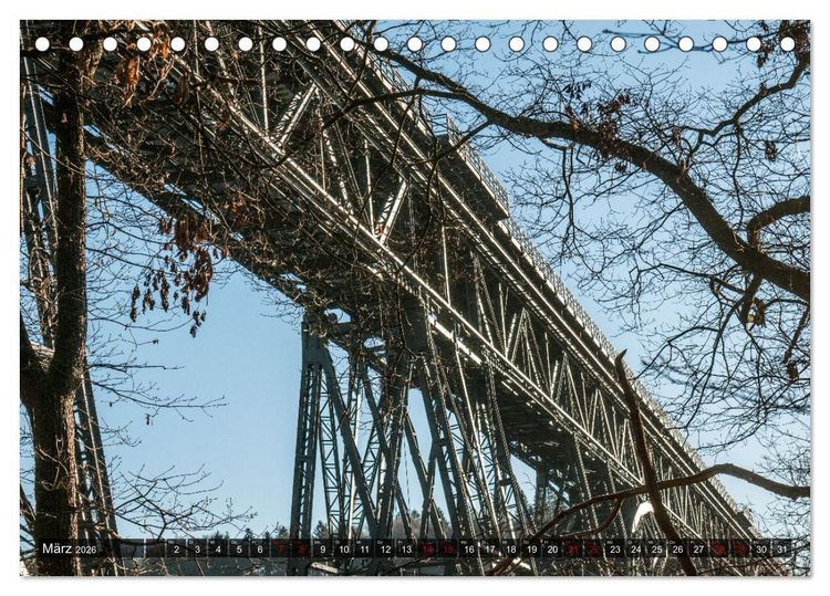 Produktbild: M&uuml;ngstener Br&uuml;cke - Stahlkonstruktion der Superlative (Tischkalender 2026 DIN A5 quer), CALVENDO Monatskalender