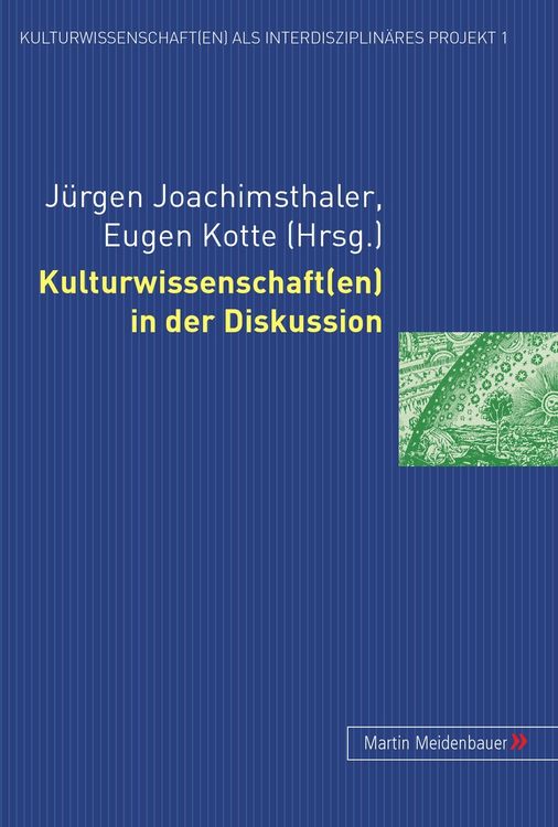 Produktbild: Kulturwissenschaft(en) in der Diskussion