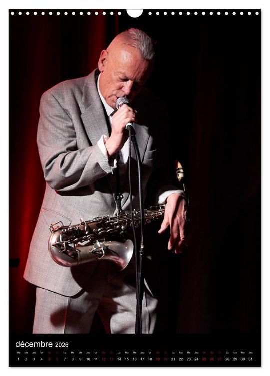 Produktbild: Jazz on sax (Calendrier mural 2026 DIN A3 horizontal), CALVENDO calendrier mensuel