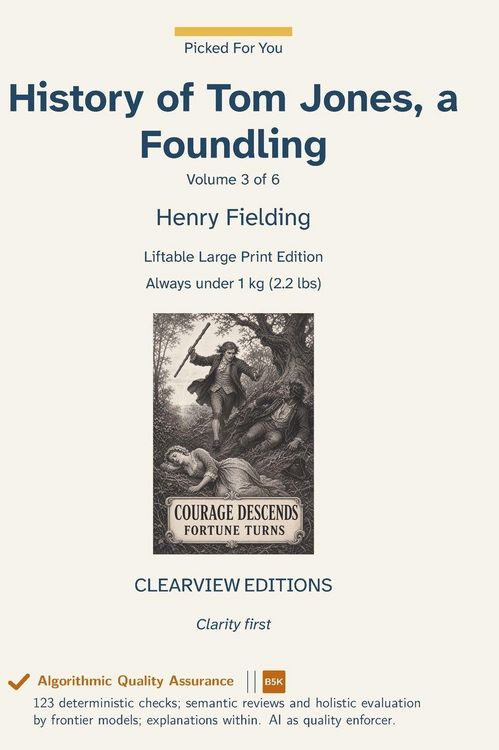 Produktbild: History of Tom Jones, a Foundling - Volume 3 of 6