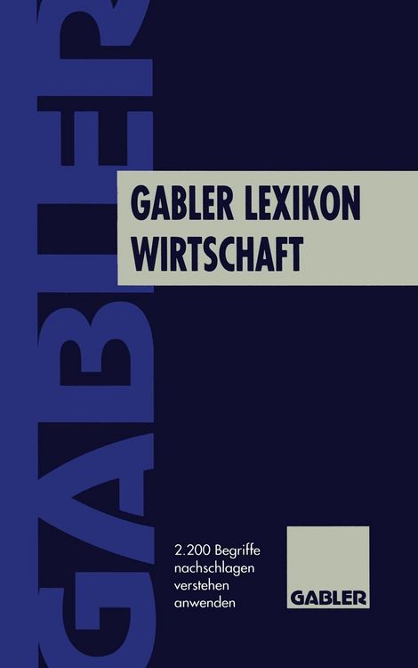 Produktbild: Gabler Lexikon Wirtschaft