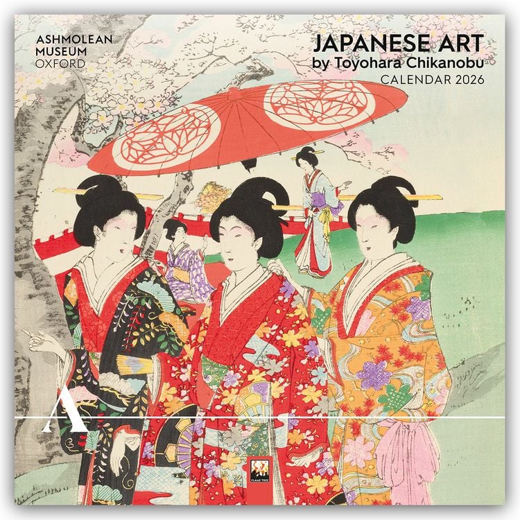Produktbild: Japanese Art by Toyohara Chikanobu – Japanische Kunst 2026 – Original Flame Tree Publishing-Kalender [Kalender]