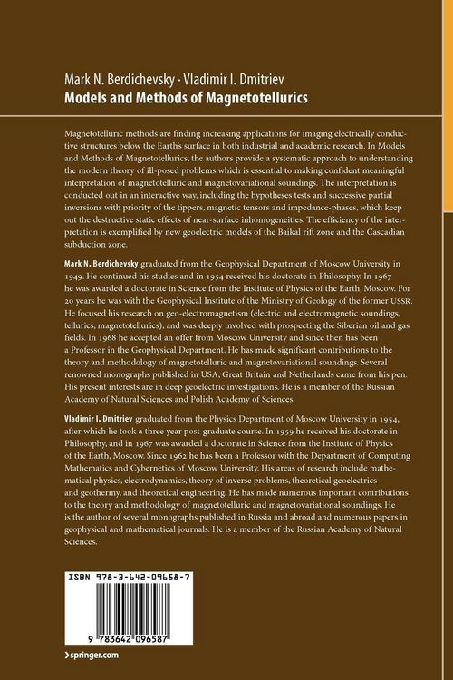 Produktbild: Models and Methods of Magnetotellurics