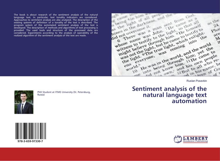 Produktbild: Sentiment analysis of the natural language text automation