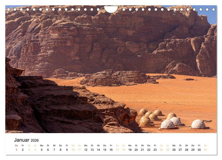 Produktbild: Jordanien - Land zwischen Antike und Moderne (Wandkalender 2026 DIN A4 quer), CALVENDO Monatskalender