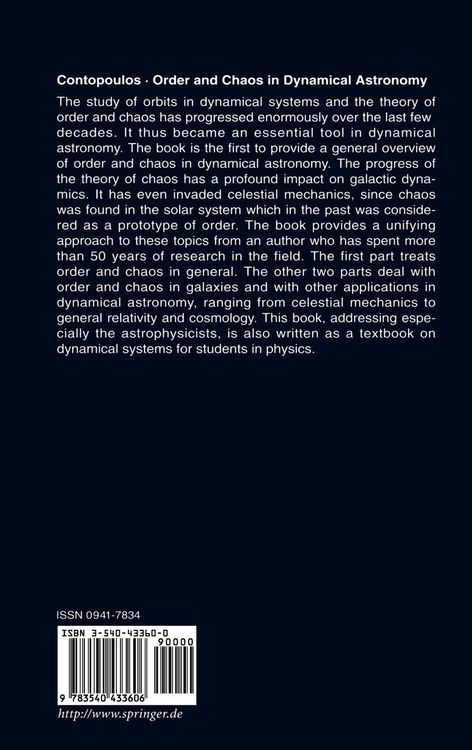 Produktbild: Order and Chaos in Dynamical Astronomy