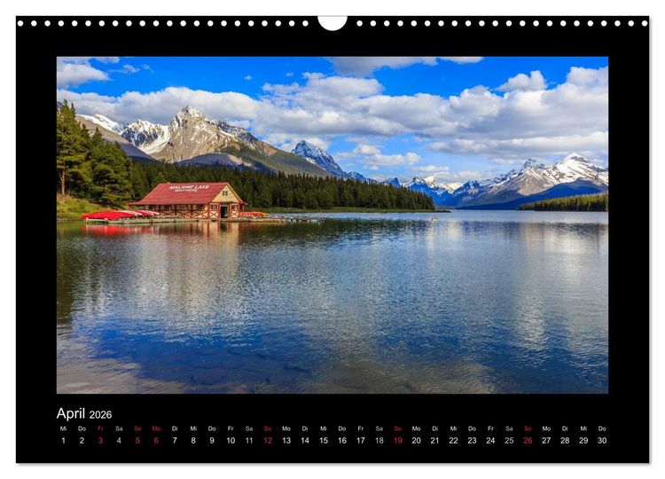 Produktbild: KANADA - Rocky Mountains (Wandkalender 2026 DIN A3 quer), CALVENDO Monatskalender