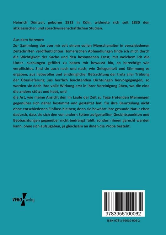 Produktbild: Homerische Abhandlungen