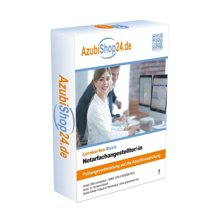 Produktbild: AzubiShop24.de Basis-Lernkarten Notarfachangestellter/in