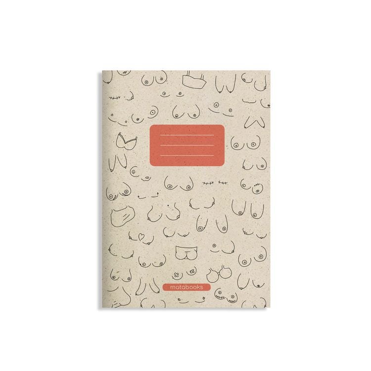 Produktbild: matabooks - A5 Notizheft aus Graspapier - Maya Farbe: Melon