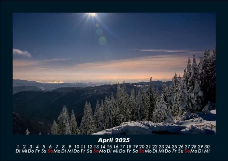 Produktbild: Landschaftskalender 2025 Fotokalender DIN A5