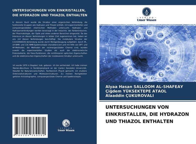Produktbild: Untersuchungen von Einkristallen, die Hydrazon und Thiazol Enthalten