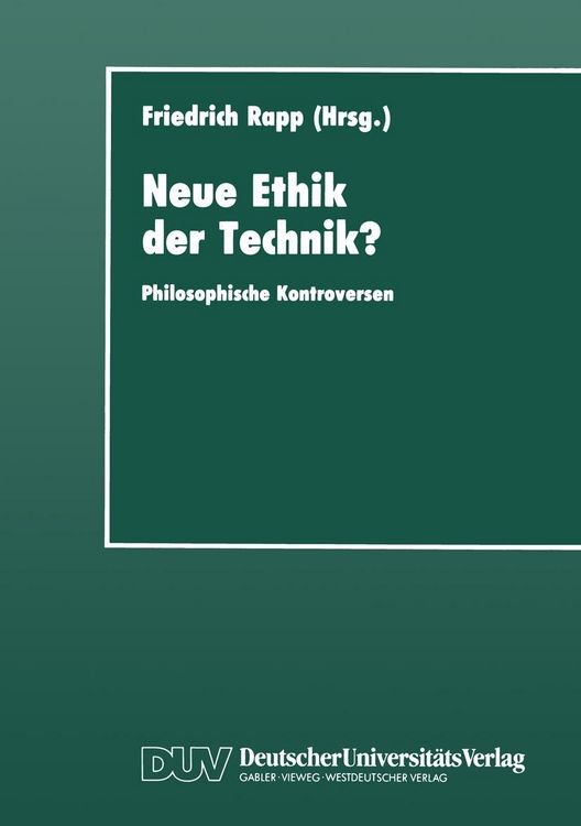 Produktbild: Neue Ethik der Technik?