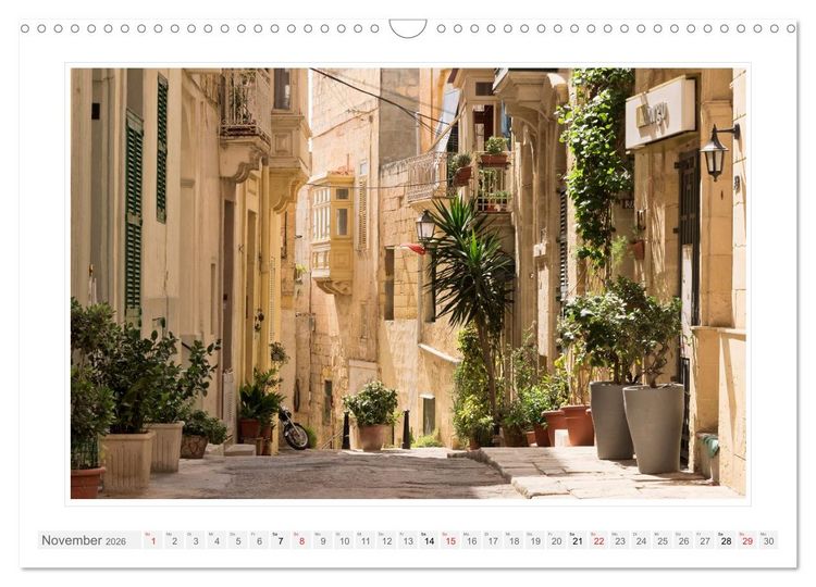 Produktbild: Malta. Impressionen einer Insel (Wandkalender 2026 DIN A3 quer), CALVENDO Monatskalender
