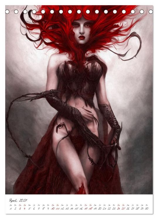 Produktbild: Dark Fantasy Art - Helden und Monster (Tischkalender 2027 DIN A5 hoch), CALVENDO Monatskalender