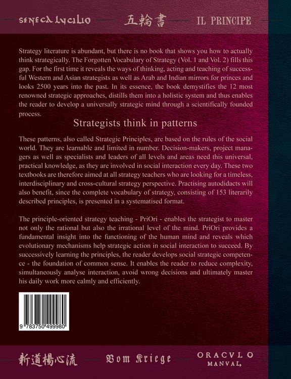 Produktbild: The Forgotten Vocabulary of Strategy Vol.1