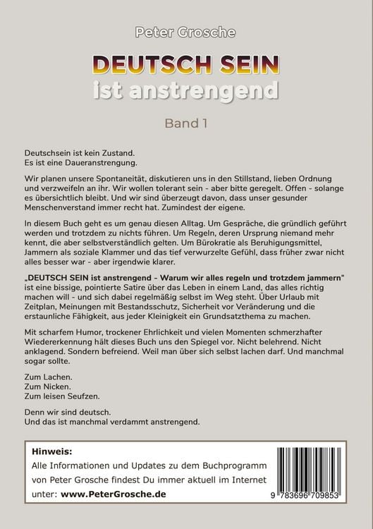 Produktbild: DEUTSCH SEIN ist anstrengend (Band-1)